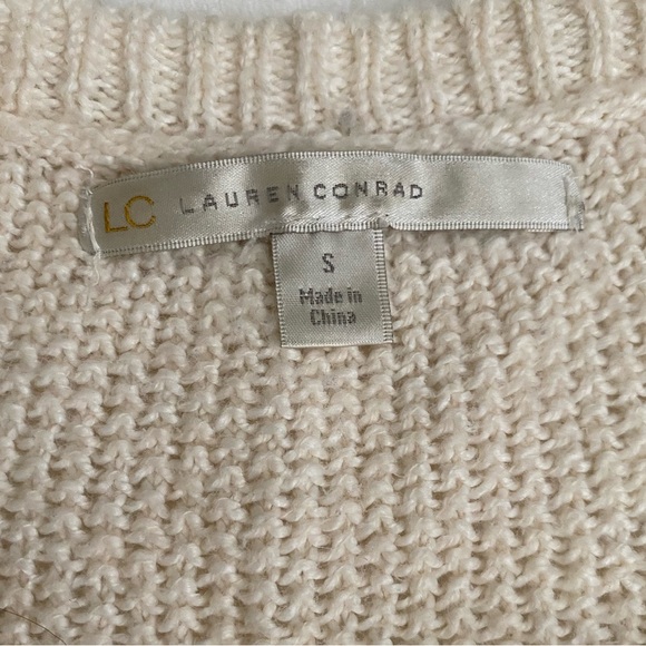⭐️ LC Lauren Conrad Snowflake Knit Sweater Small - Picture 4 of 5